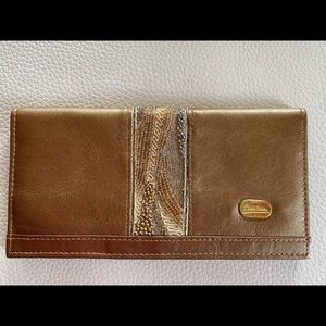 Vintage Leather wallet with embellishments